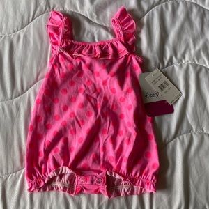 Pink baby one piece (12 months)